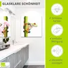 ARTland Glasbild Frosch umfasst einen Pflanzenstengel Produktbild-Vorschau 2