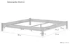 Doppelbett Futonbett ohne Kopfteil 200x200 Buche Massivholz Produktbild-Vorschau 4