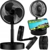 Kabelloser Tischventilator Usb Schwarz – 1200 Mah Akku, 3 Produktbild-Vorschau 1