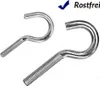 Schraubhaken halbrund metrisch - Edelstahl V2A(M6 x 60mm - Produktbild-Vorschau 2
