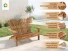 Banco de jardín tipo Adirondack plegable para dos personas, Vista previa de la imagen del producto 1