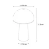Vonkajšia stolová lampa LED - Zelená - Plast - V 22 cm - Náhľad obrázku produktu 10
