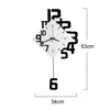 horloge murale 34x63CM Mode moderne simple Créatif avec Voir les images du produit 4
