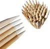 A close-up view of wooden stakes and a bundle of wooden stakes against a white background. Produktbild-Vorschau