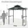 COSTWAY Grillpavillon wetterfest, Grillüberdachung mit Produktbild-Vorschau 3