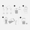 Instructional diagrams for a water filter pitcher. Náhľad obrázku produktu