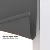 A close-up view of a dark gray roller blind, showing its fabric and a detail of its mechanism. Produktbild-Vorschau