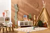A child's play area with a teepee, rug, and furniture. Náhled obrázku produktu