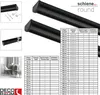 Gardinenschiene Innenlauf auf Maß 1-läufig Schwarz - Serie Produktbild-Vorschau 3