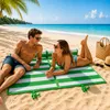 2er Set leichte Strandmatte Matte Badematte PVC Geflecht 60x180cm Grün Produktbild-Vorschau