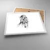 Gerahmtes Poster - Weißer Rahmen - Pferd Galopp Tier - Produktbild-Vorschau 3