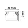 1m Kabelkanal Weiß Selbstklebend, 1,5 x 1,0 x 100 cm / 1 x Produktbild-Vorschau 2