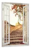 Wallario Wandbild mit Fenster-Illusion: Steinerne Treppe in Produktbild-Vorschau 2