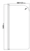 Aqualine VILMA Wannenabtrennung 600mm, Chrom, Klarglas Produktbild-Vorschau 5