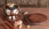 Gefäßuntersetzer aus Holz mit Blume des Lebens - 4er Set - Produktbild-Vorschau 3
