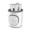 A white and gray baby bottle warmer with a digital display and control buttons. Anteprima dell’immagine prodotto