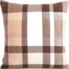 HOMLA MELROSE flauschiger karierter Kissenbezug 45x45 cm Produktbild-Vorschau 1