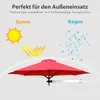 Parasol ścienny COSTWAY 250 cm, uchylny parasol ścienny, Podgląd zdjęcia produktu 5