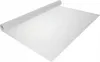 A roll of white anti-slip drawer liner is unrolled on a white surface. Voir les images du produit