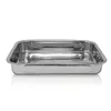 A stainless steel roasting pan on a white background. Produktbild-Vorschau