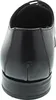 The back view of a black leather shoe. Produktbild-Vorschau