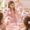 Bouquet de fleurs artificielles avec un ours en peluche, Voir les images du produit 5