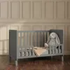 Love For Sleep Babybett  Gitterbett Grau 120 x 60 cm + Produktbild-Vorschau 2
