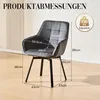 CLIPOP, ensemble de 2 chaises de salle à manger, chaises Voir les images du produit 4