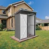 HOMAVO Gerätehaus Metall mit Pultdach, Gartenhaus Metall Produktbild-Vorschau 7