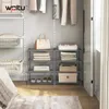 WOLTU Schuhregal schmal 4 Ebenen, Metall, für 8 Paar Produktbild-Vorschau 4