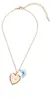 Collier avec médaillon en forme de cœur papillon Voir les images du produit 2