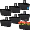 KOTARBAU® Lot de 6 jardinières Balcon Pot de fleurs mural Voir les images du produit 1