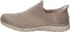 Side view of a beige slip-on sneaker. Podgląd zdjęcia produktu