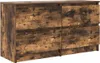 vidaXL Szafka pod TV dąb wędzony 100x35x54 cm materiał Podgląd zdjęcia produktu 1