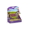 A toy horse figure in its packaging, with a scenic background illustration. Produktbild-Vorschau