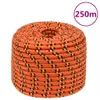 vidaXL Corde de bateau orange 14 mm 250 m polypropylène Voir les images du produit 6