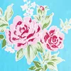 Klebefolie - Möbelfolie - Rosy blau - Rosen - 45 x 200 cm Produktbild-Vorschau 2