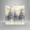 Bilder auf glas - Einteilig - Bäume Vögel Himmel - 40x40cm Produktbild-Vorschau 3