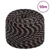 vidaXL Bootsseil Schwarz 6 mm 50 m Polypropylen -  Seile Produktbild-Vorschau 8