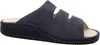 A single dark gray slide sandal is shown from the side against a white background. Produktbild-Vorschau
