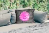 MuchoWow® Outdoor Kissen - Blumen - Aquarell - Rosa - 50x30 Produktbild-Vorschau 2