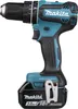 A cordless drill with a battery pack attached, shown against a white background. Produktbild-Vorschau
