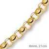 8mm-Armband-Erbskette-750-Gelbgold-21cm Produktbild-Vorschau