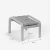 Hocker Nordisches Design Pouf Fußhocker aus Stoff mit Produktbild-Vorschau 4