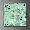 Coloray Uhr auf Leinwand 30x30 cm Wand Uhr Dekoration Produktbild-Vorschau 2