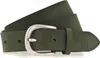 H.I.S Pelle cintura 30mm Leather Belt W75 Green verde Anteprima dell’immagine prodotto 1