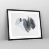 Gerahmtes Poster - Schwarzer Rahmen - Blau Grau Aquarell - Produktbild-Vorschau 8