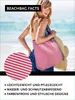 Große Strandtasche wasserabweisend mit Reißverschluss - Produktbild-Vorschau 4