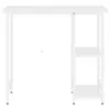 A white computer desk with shelves on the right side, shown against a white background. Náhľad obrázku produktu