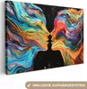 Leinwandbilder 120x80 cm - Kunst - Farbenfroh - Frau - Produktbild-Vorschau 1